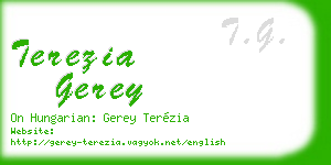 terezia gerey business card
